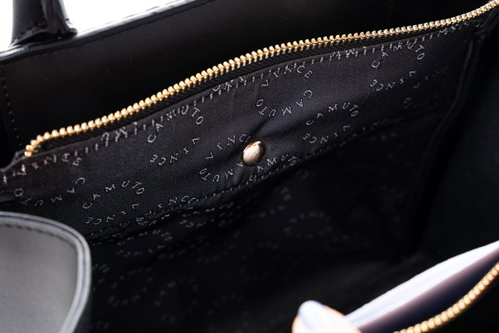 Vince Camuto Bolso Rome Croco Negro Polipiel 36x26x11 cm