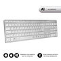 SUBBLIM Teclado Wireless Bluetooth Aluminio Advance Extended Silver