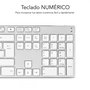 SUBBLIM Teclado Wireless Bluetooth Aluminio Advance Extended Silver