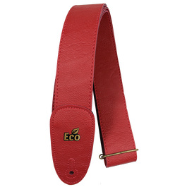 Sangle Basso Guitare Et Basse Rouge Vegan