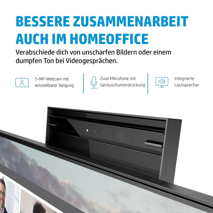HP E24m G4 Monitor de Conferencias 23.8 pulg. Full HD USB-C 5MP Webcam Black/Silver