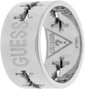 Guess UMR11106-66 Anillo de Acero Plateado para Hombre