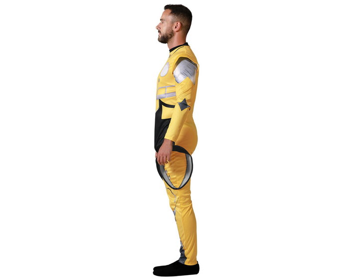 Disfraz Robot Coche Amarillo Hombre Adulto M-L Dorado
