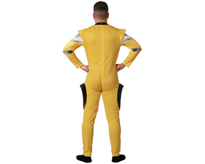 Disfraz Robot Coche Amarillo Hombre Adulto M-L Dorado