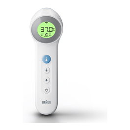 Braun BNT 400 WE Termómetro de distancia para frente, Blanco, Medición corporal y superficial, LCD, 2s