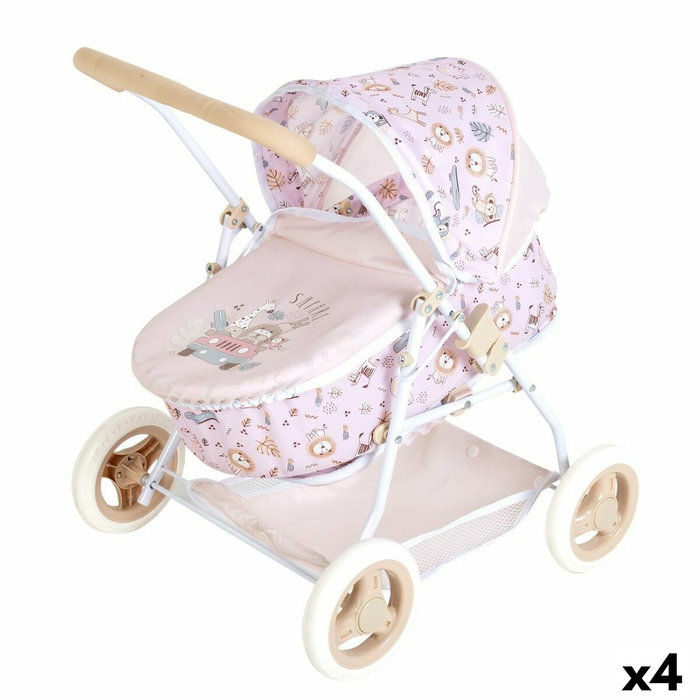 Silla para Muñecas Colorbaby Safari 40 x 57 x 49 cm 4 Unidades Convertible