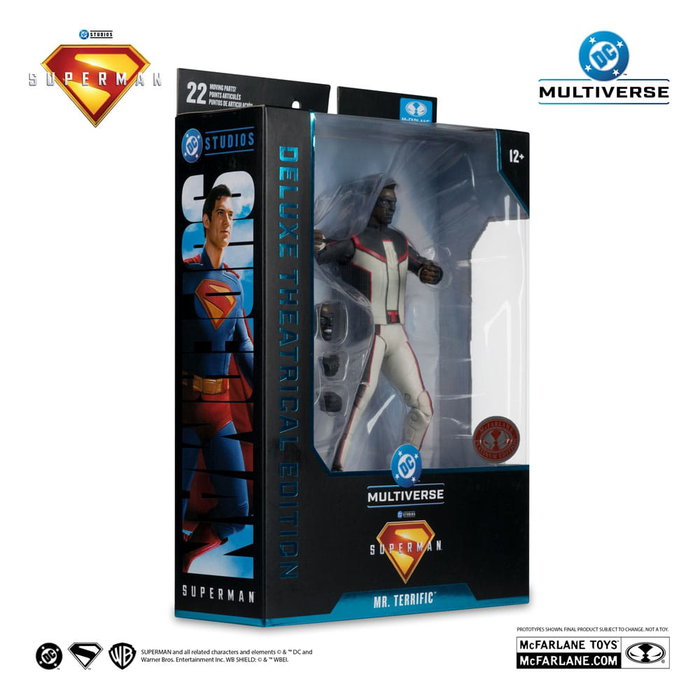 Superman (2025) DC Multiverse Figura Deluxe Theatrical Edition Mr. Terrific (Red Platinum Edition) 18 cm