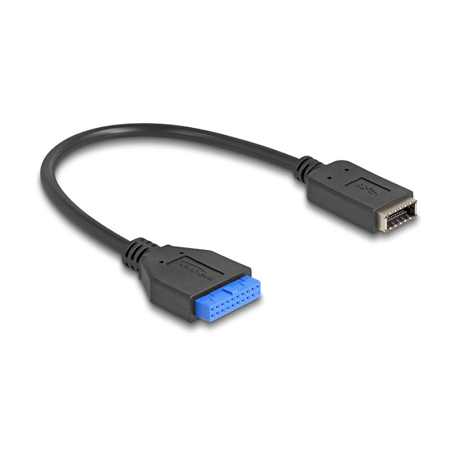 DeLOCK Cable USB 5 Gbps de 25 cm con conector USB 3.1 Gen 1 hembra a USB Tipo-E hembra DeLOCK Cable USB 5 Gbps de 25 cm con conector USB 3.1 Gen 1 hembra a USB Tipo-E hembra