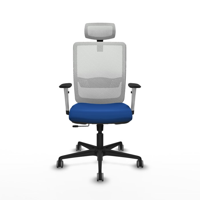 PIQUERAS Y CRESPO Silla de oficina Haches con mecanismo Sincro/Traslack, Azul y Blanco PIQUERAS Y CRESPO Silla de oficina Haches con mecanismo Sincro/Traslack, Azul y Blanco