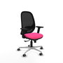 PIQUERAS Y CRESPO Silla de oficina Cilanco Rosa y Negro con mecanismo Sincro