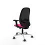 PIQUERAS Y CRESPO Silla de oficina Cilanco Rosa y Negro con mecanismo Sincro