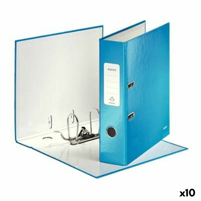LEITZ WOW Archivador de palanca A4 180º 80mm Azul