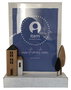 DKD Home Decor Marco de Fotos de Madera y Acrílico 18x3x23 Casitas Blanco y Marrón