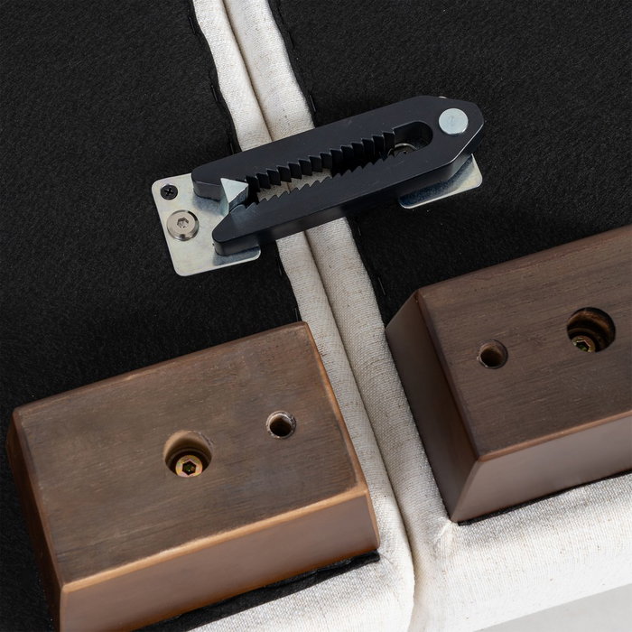 Sofá 4 Plazas Crema Tejido 282 X 101 X 71 cm Sofá 4 Plazas Crema Tejido 282 X 101 X 71 cm