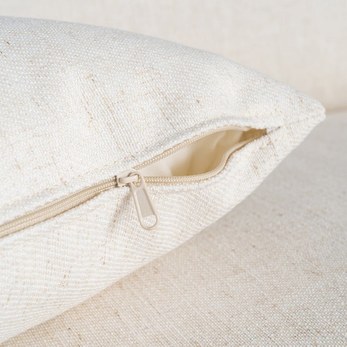 Sofá 4 Plazas Crema Tejido 282 X 101 X 71 cm Sofá 4 Plazas Crema Tejido 282 X 101 X 71 cm