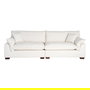 Sofá 4 Plazas Crema Tejido 282 X 101 X 71 cm