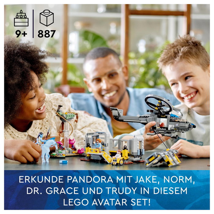 LEGO 75574 Avatar Montañas Flotantes: Sector 26 y Samson de la RDA, Juego de Construcción, 887 Piezas, a Partir de 9 Años
