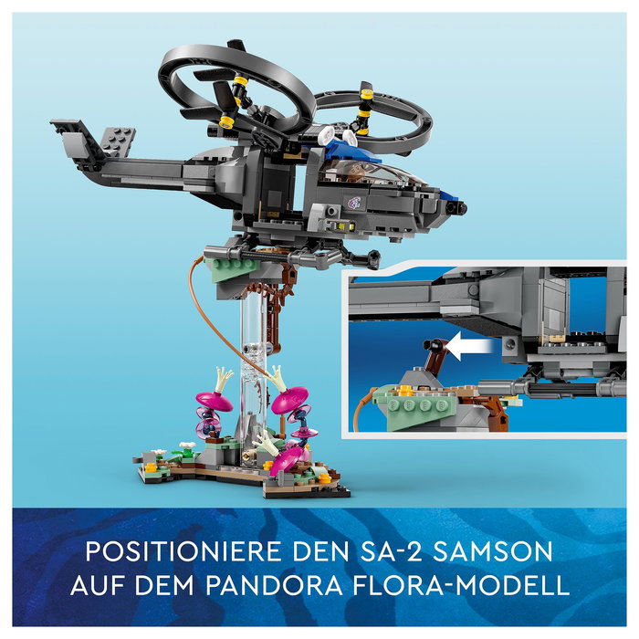 LEGO 75574 Avatar Montañas Flotantes: Sector 26 y Samson de la RDA, Juego de Construcción, 887 Piezas, a Partir de 9 Años