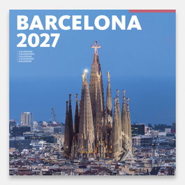 TRIANGLE POSTALS Calendario de pared 2027 Barcelona-2 (Eixample) 30x30 cm