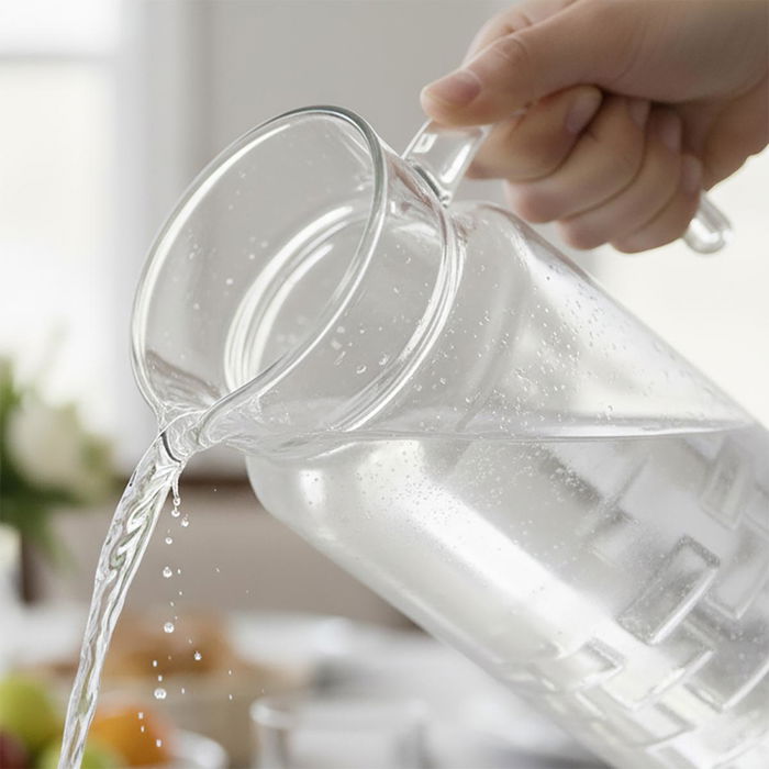 Jarra Vidrio con Tapa Cheqs Luminarc 1,3 L