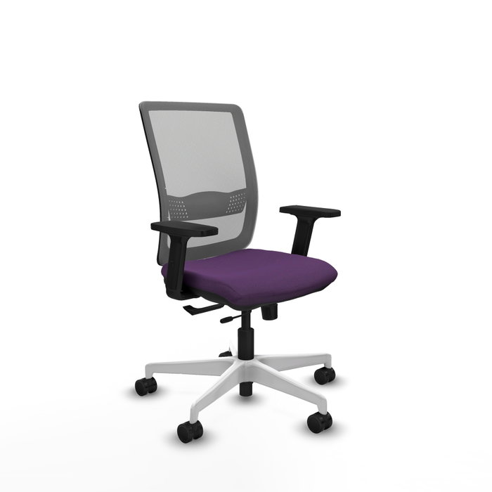 PIQUERAS Y CRESPO Silla de oficina Haches con mecanismo Sincro/Traslack Morado y Gris PIQUERAS Y CRESPO Silla de oficina Haches con mecanismo Sincro/Traslack Morado y Gris
