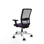 PIQUERAS Y CRESPO Silla de oficina Haches con mecanismo Sincro/Traslack Morado y Gris