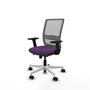 PIQUERAS Y CRESPO Silla de oficina Haches con mecanismo Sincro/Traslack Morado y Gris