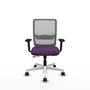 PIQUERAS Y CRESPO Silla de oficina Haches con mecanismo Sincro/Traslack Morado y Gris