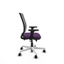 PIQUERAS Y CRESPO Silla de oficina Haches con mecanismo Sincro/Traslack Morado y Gris