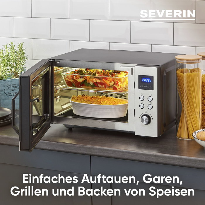 Severin MW 7777 Microondas con función de aire caliente y grill Severin MW 7777 Microondas con función de aire caliente y grill