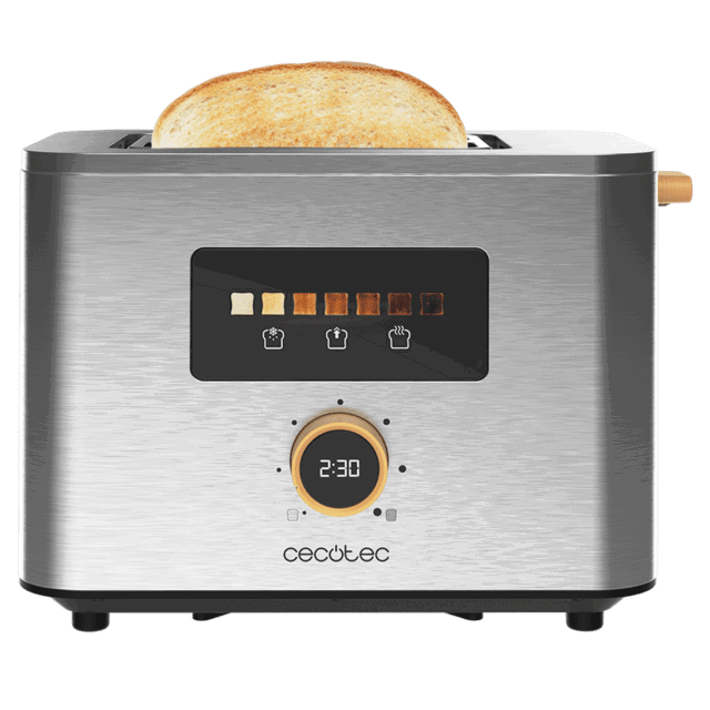 Cecotec Tostadora 04843 con Panel Táctil y 950 W en Acero Inoxidable