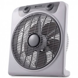 Grunkel Ventilador de Suelo 50W 3 Velocidades Temporizador 60 Minutos con Oscilación Gris