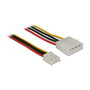 DeLOCK Cable de 4 pines macho a hembra de 0,4 m