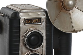 DKD Home Decor Figura Vintage Metal Negro Plateado 25 x 14 x 24 cm