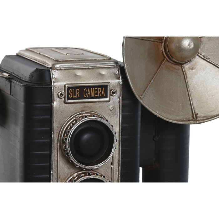 DKD Home Decor Figura de Cámara de Fotos en Metal Negro DKD Home Decor Figura de Cámara de Fotos en Metal Negro