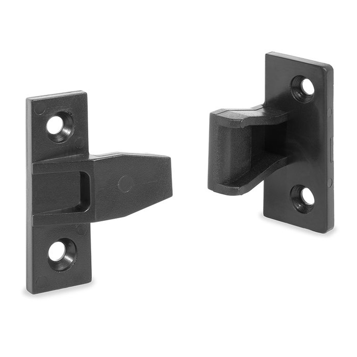 HERRAJES ALK Herraje Cheku EN-A para Unión Encastrar Plástico Negro HERRAJES ALK Herraje Cheku EN-A para Unión Encastrar Plástico Negro