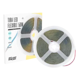 BX3 LIGHT Tira LED Flexible 50W 12VDC IP20 6000K Blanco Frío 5m BX3-COB-320-12DC-CW, Iluminación Decorativa Interior
