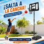 JugaToys Canasta Baloncesto con pie, balón hinchable e hinchador 76x306x72cm