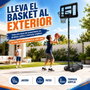 JugaToys Canasta Baloncesto con pie, balón hinchable e hinchador 76x306x72cm