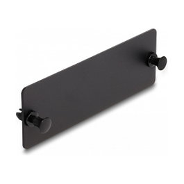 DeLOCK Panel ciego de fibra óptica negro