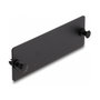 DeLOCK Panel ciego de fibra óptica negro