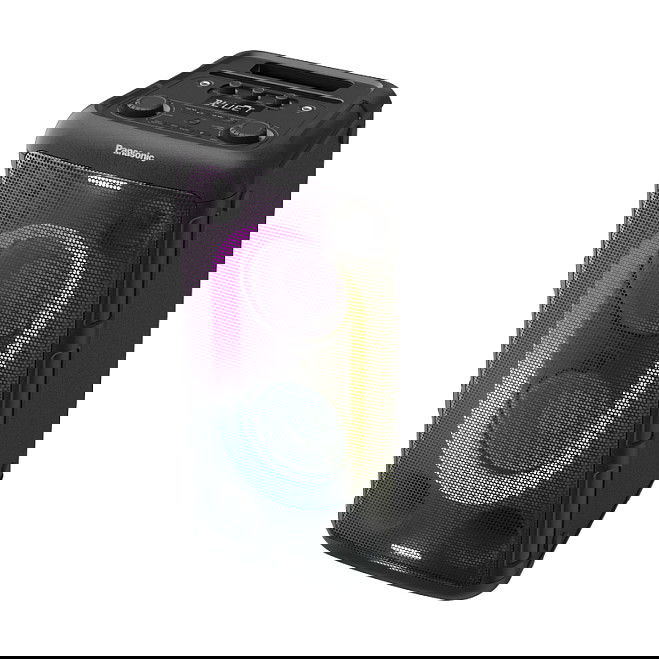 Panasonic SC-BMAX10E Altavoz Bluetooth Portátil Torre 150W, Radio FM, Batería Recargable, Negro