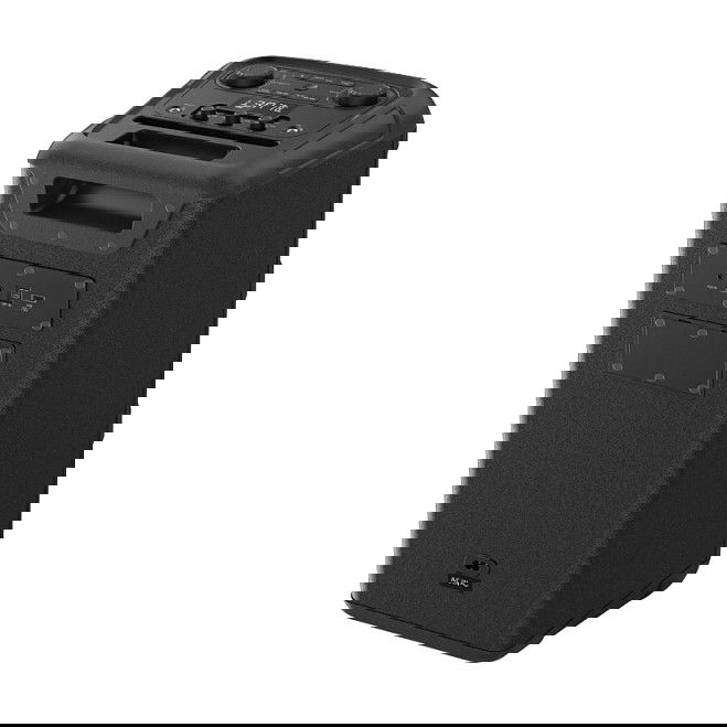 Panasonic SC-BMAX10E Altavoz Bluetooth Portátil Torre 150W, Radio FM, Batería Recargable, Negro