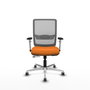 PIQUERAS Y CRESPO Silla de oficina Haches Naranja y Gris