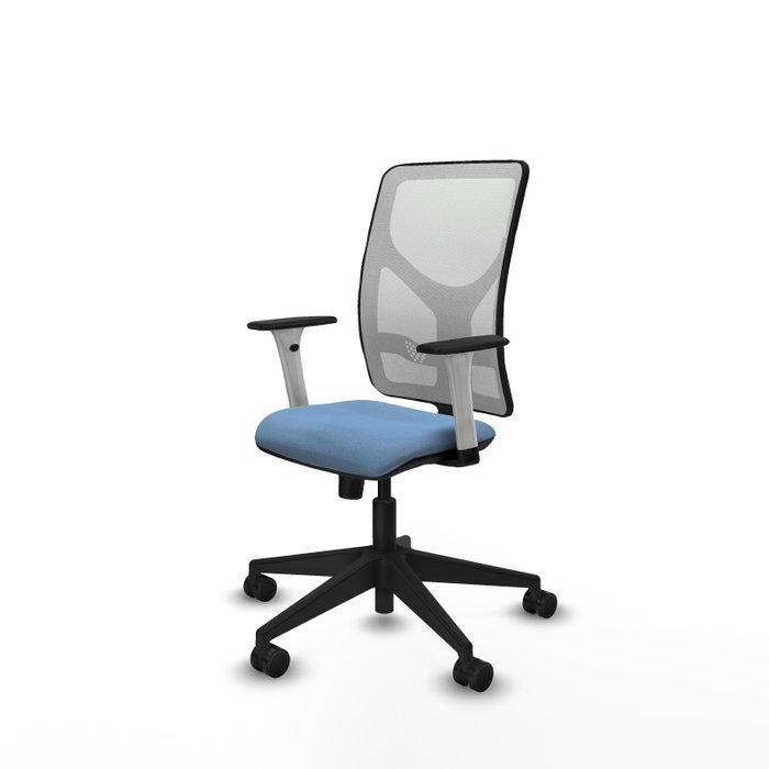 PIQUERAS Y CRESPO Silla de oficina Motilla con mecanismo Sincro, Azul cielo y Blanco PIQUERAS Y CRESPO Silla de oficina Motilla con mecanismo Sincro, Azul cielo y Blanco