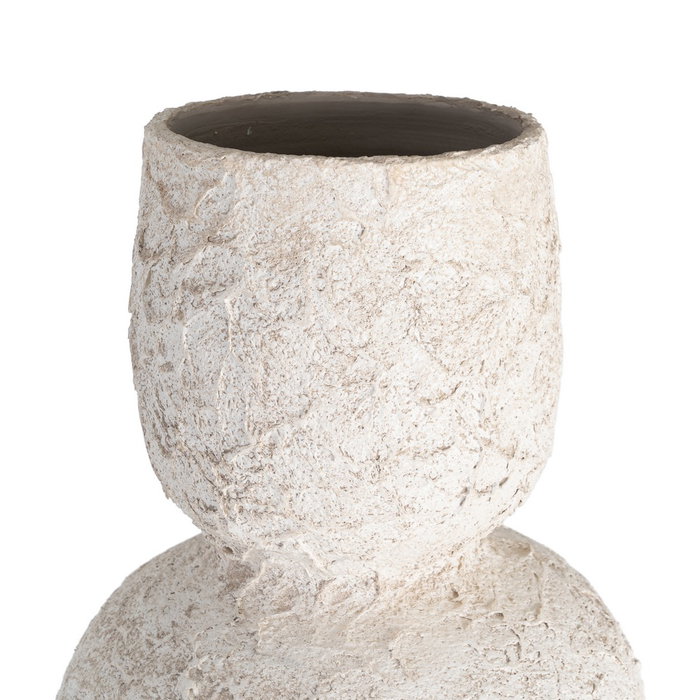 Jarrón Blanco Cerámica Decoración 31 X 31 X 80 cm