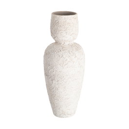 Jarrón Blanco Cerámica Decoración 31 X 31 X 80 cm