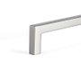 Viefe Tirador Zamak Forma U Acabado Niquel Cepillado Distancia Agujeros 192mm para Puertas y Cajones