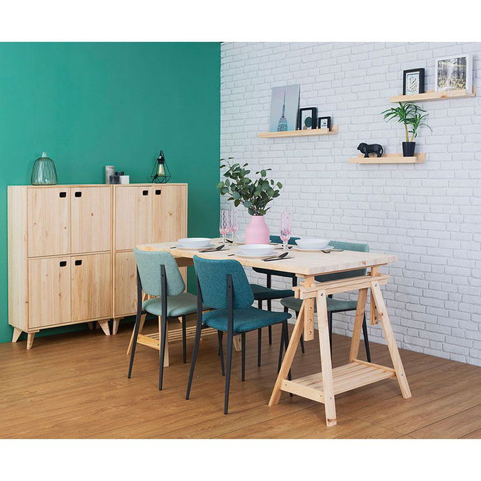 Astigarraga Tablero Madera Pino Macizo 160x80x3 cm Sin Barnizar