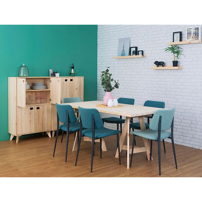 Astigarraga Tablero Madera Pino Macizo 160x80x3 cm Sin Barnizar